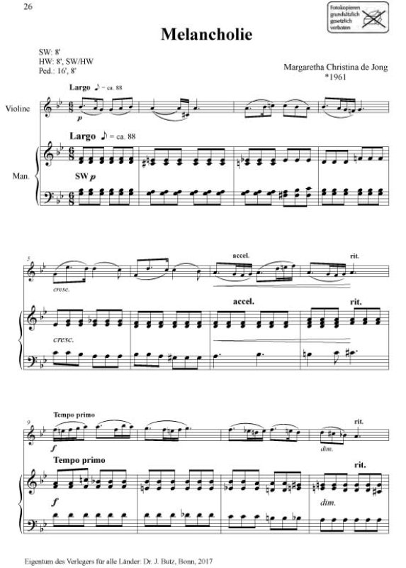 Melancholie - De Jong